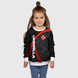 Свитшот детский Umbrella - камуфляж, цвет: 3D-белый — фото 2