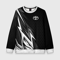 Свитшот детский Toyota - монохром, цвет: 3D-белый
