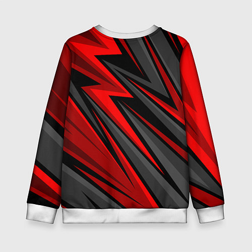 Детский свитшот Федерация бокса России - красный спорт / 3D-Белый – фото 2
