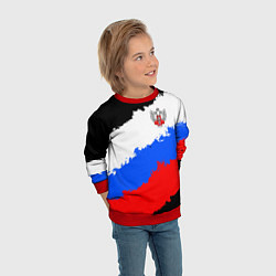 Свитшот детский Федерация бокса России - триколор, цвет: 3D-красный — фото 2