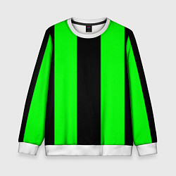 Свитшот детский Color black green, цвет: 3D-белый
