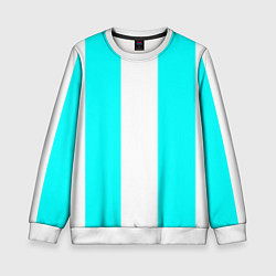 Свитшот детский Color blue and white, цвет: 3D-белый