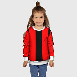 Свитшот детский Color red and black, цвет: 3D-белый — фото 2