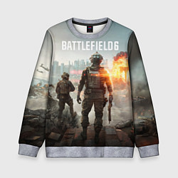 Свитшот детский Битва за Бруклин из Battlefield 6, цвет: 3D-меланж