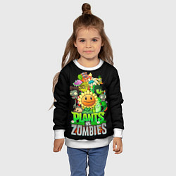 Свитшот детский I push my fingers into my eyes, цвет: 3D-белый — фото 2