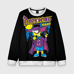 Свитшот детский Darkwing Bart, цвет: 3D-белый