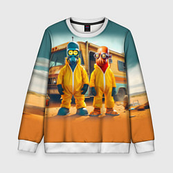 Детский свитшот Zoidberg and Bender - Breaking bad soap opera