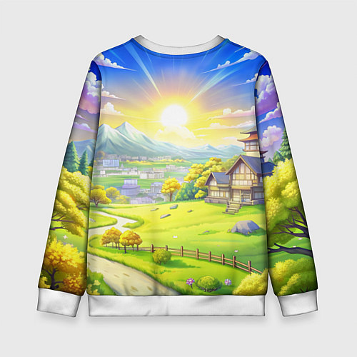 Детский свитшот League of legends Тимо / 3D-Белый – фото 2