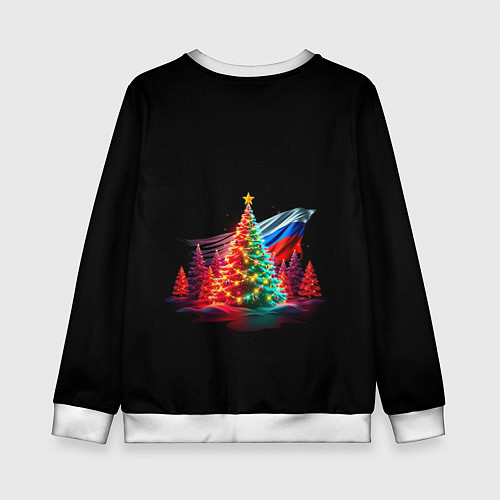 Детский свитшот Ёлочные чудеса / 3D-Белый – фото 2