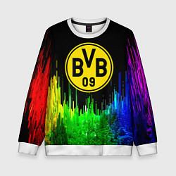 Свитшот детский Borussia градиент текстура, цвет: 3D-белый