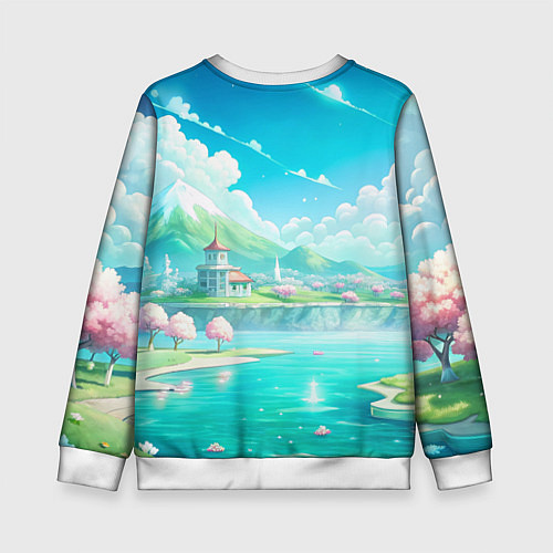 Детский свитшот Ahri League of Legends / 3D-Белый – фото 2