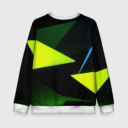 Детский свитшот Geometric shapes / 3D-Белый – фото 2