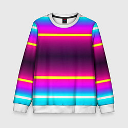 Свитшот детский Color neon, цвет: 3D-белый