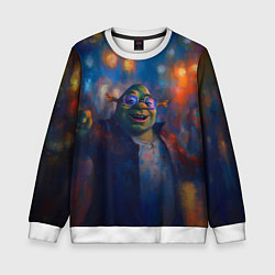 Детский свитшот Шрек красками