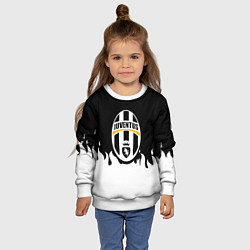 Свитшот детский Juventus белый огонь, цвет: 3D-белый — фото 2