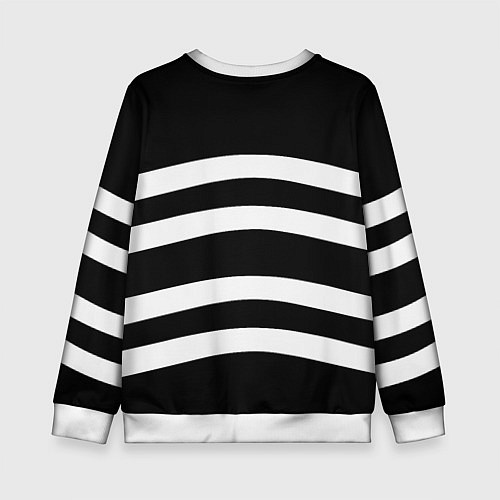 Детский свитшот Bayern Mnchen волны / 3D-Белый – фото 2