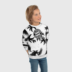 Свитшот детский Бавария Мюнхен тропики, цвет: 3D-белый — фото 2