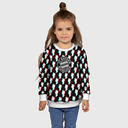 Свитшот детский Бавария Мюнхен люди, цвет: 3D-белый — фото 2