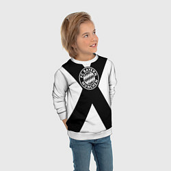 Свитшот детский Бавария Мюнхен полосы, цвет: 3D-белый — фото 2
