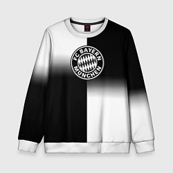 Свитшот детский Бавария Мюнхен геометрия градиент, цвет: 3D-белый