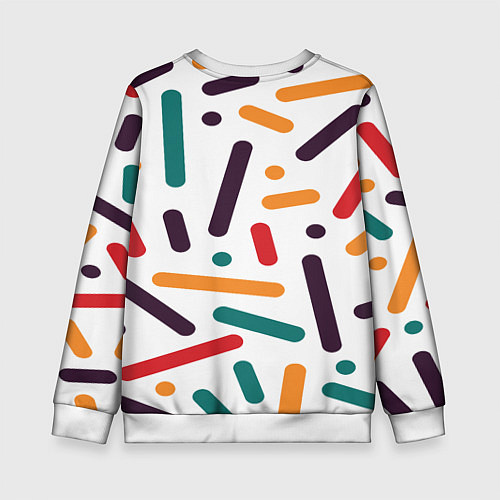 Детский свитшот Oval oil / 3D-Белый – фото 2