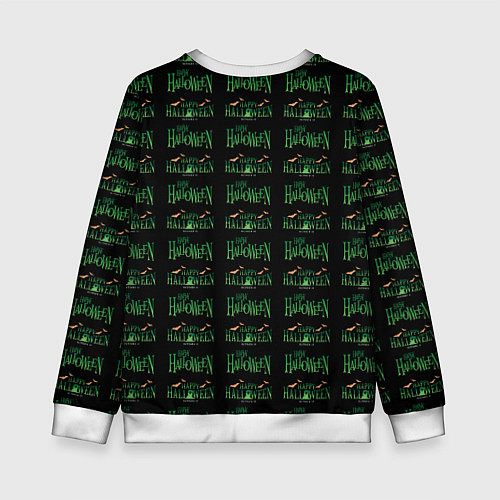 Детский свитшот Halloween pattern / 3D-Белый – фото 2