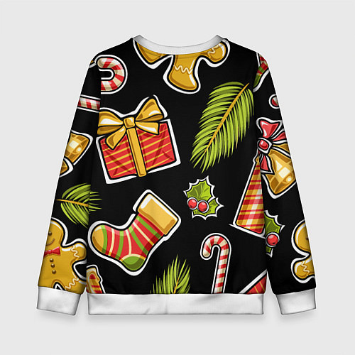 Детский свитшот Рождественский вайб / 3D-Белый – фото 2