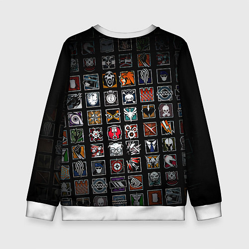 Детский свитшот Juventus ачивки паттерн / 3D-Белый – фото 2