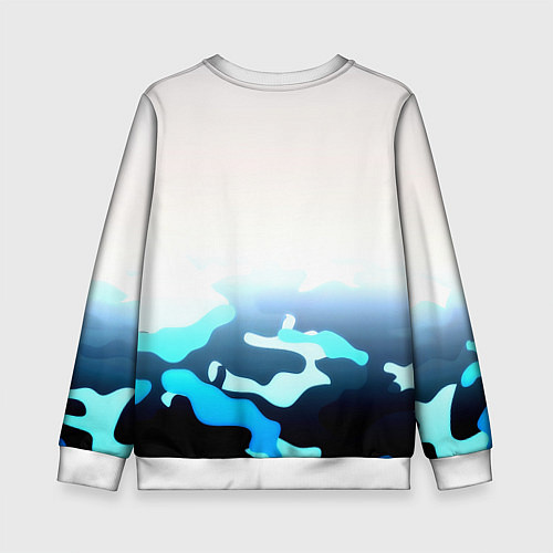 Детский свитшот Бавария Мюнхен камуфляж / 3D-Белый – фото 2