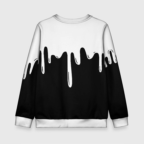 Детский свитшот Juventus капли красок / 3D-Белый – фото 2