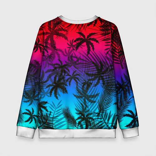 Детский свитшот Бавария Мюнхен неон тропики / 3D-Белый – фото 2