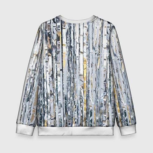 Детский свитшот Новогодний дождик / 3D-Белый – фото 2