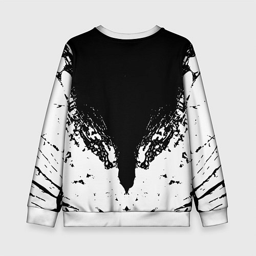 Детский свитшот Ювентус краски всплеск текстура / 3D-Белый – фото 2