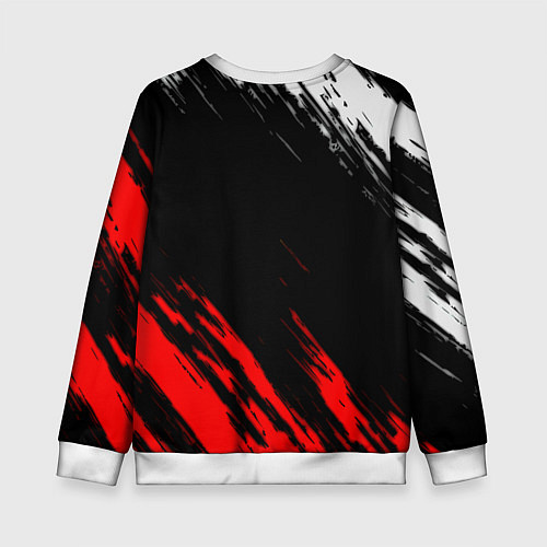 Детский свитшот Манчестер Юнайтед x Ювентус краски / 3D-Белый – фото 2