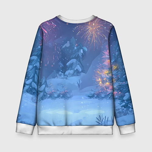 Детский свитшот Милая лошадка 2026 / 3D-Белый – фото 2