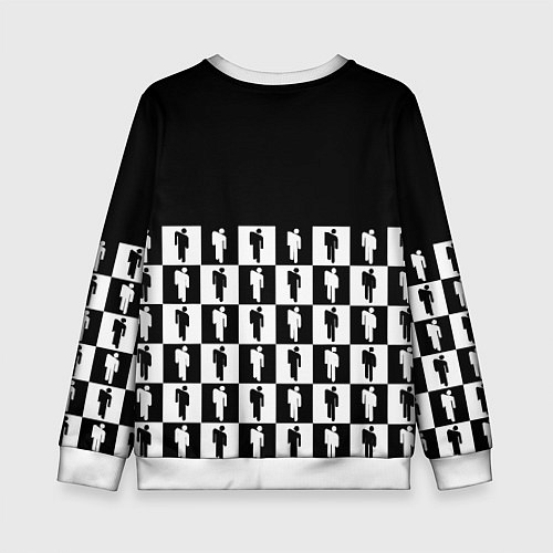 Детский свитшот Манчестер Юнайтед люди паттерн / 3D-Белый – фото 2