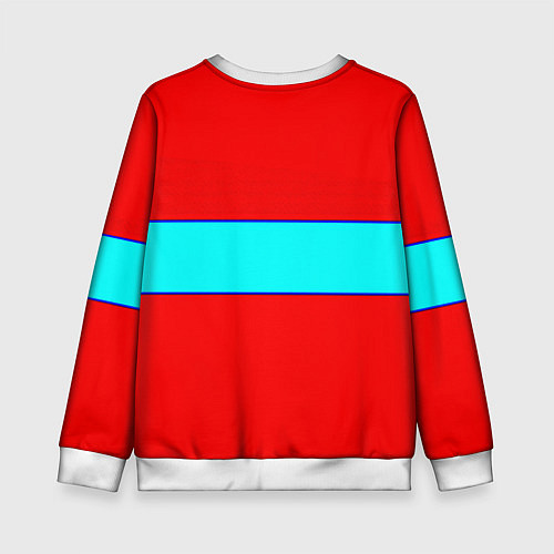 Детский свитшот Бавария Мюнхен полосы линии / 3D-Белый – фото 2