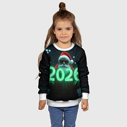 Свитшот детский Кибер дед, цвет: 3D-белый — фото 2