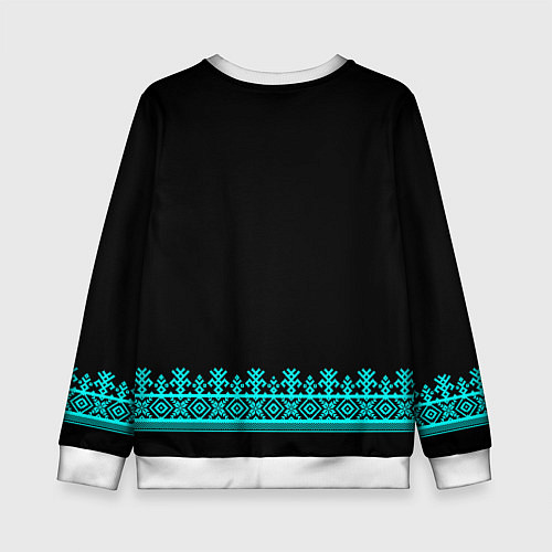 Детский свитшот Рубаха вышиванка славянская / 3D-Белый – фото 2