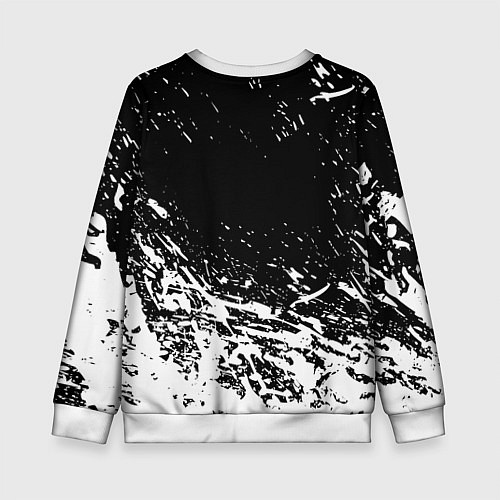 Детский свитшот Реал Мадрид краски текстура / 3D-Белый – фото 2