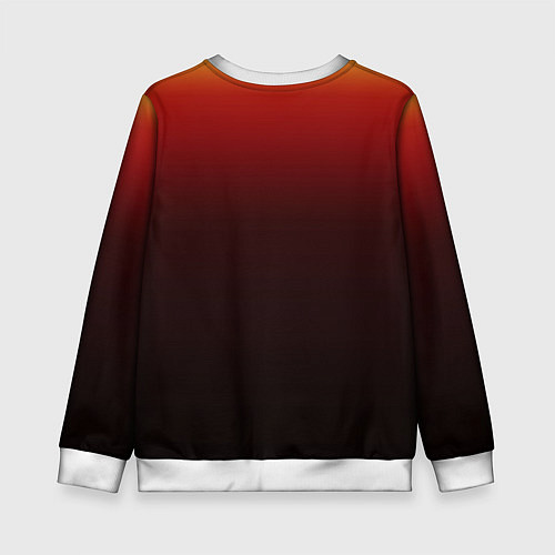 Детский свитшот Узор с конем огнем / 3D-Белый – фото 2