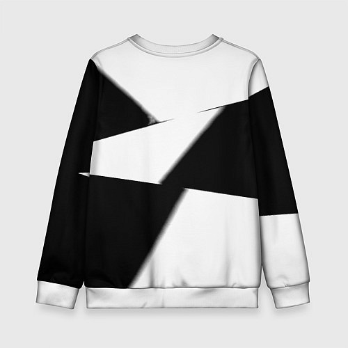 Детский свитшот Реал Мадрид геометрия полосы / 3D-Белый – фото 2
