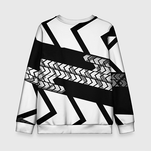 Детский свитшот Реал Мадрид краски полосы / 3D-Белый – фото 2