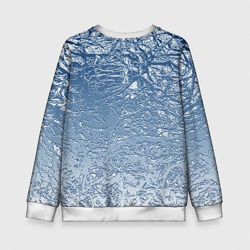 Детский свитшот Налипший снег / 3D-Белый – фото 2