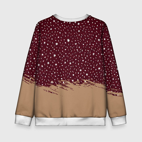 Детский свитшот Кот Бендер и ёлка / 3D-Белый – фото 2