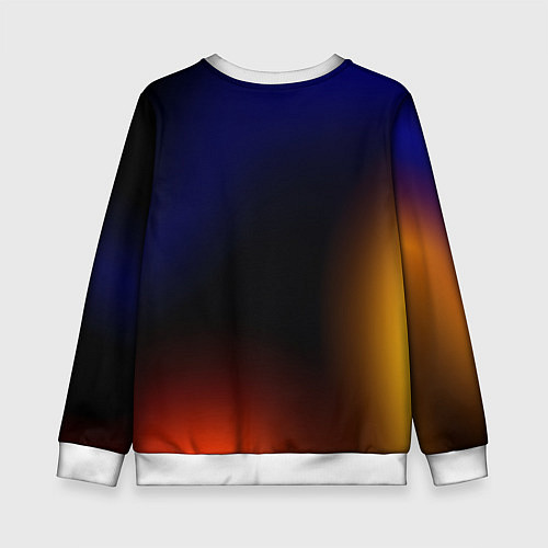Детский свитшот Color black red blue / 3D-Белый – фото 2
