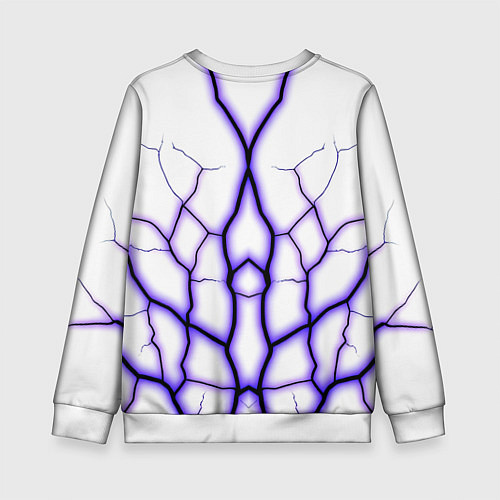 Детский свитшот Color white purple / 3D-Белый – фото 2
