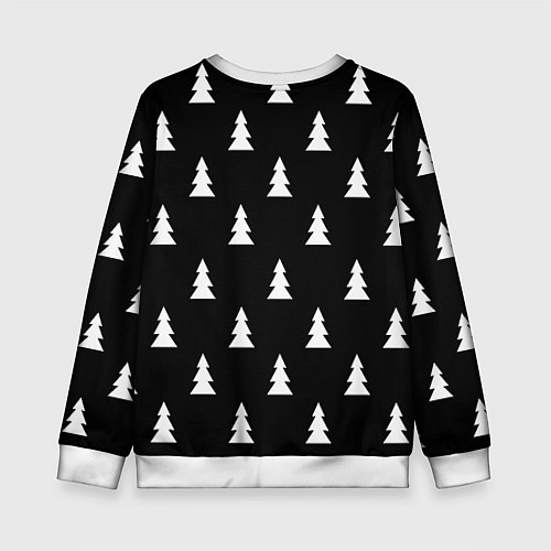 Детский свитшот Ювентус ёлочки паттерн / 3D-Белый – фото 2