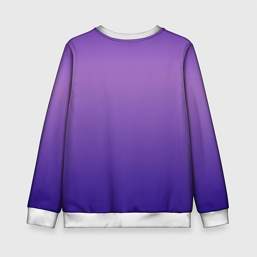Детский свитшот The color is purple / 3D-Белый – фото 2
