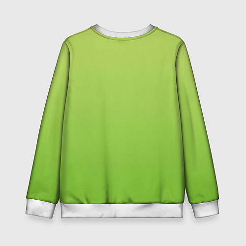 Детский свитшот Color lime green / 3D-Белый – фото 2